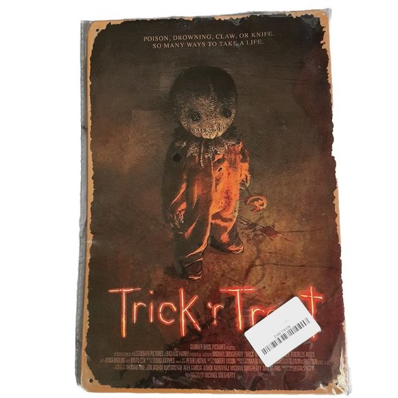 Trick R Treat Horror Movie Tin Sign 8x12 Sam Halloween Wall Art - Picture 1 of 9